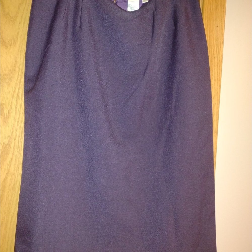 Deep Purple Lined Skirt